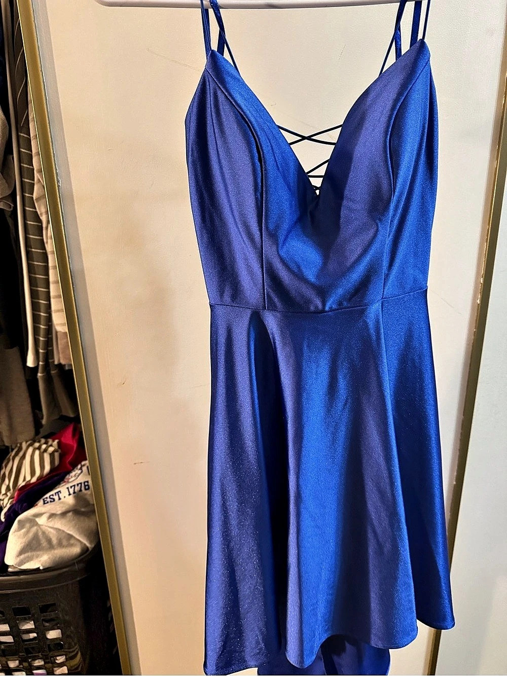 CITY VIBE Blue Mini Dress Size 1 NWT